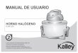 MANUAL DE USUARIO - kalley.com.co · para permitir que la parte superior se seque un poco. Las tortas se cocinarán un poco más rápido en el horno de convección que en un horno