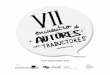 Convocatoria del VII Encuentro de Autores con Traductores ... · Convocatoria del VII Encuentro de Autores con Traductores en el XX Salón Internacional del Libro Teatral, 2019 La