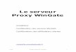 VHUYHX 3UR[ :LQ*DWHadproject.free.fr/fichiers/installation_wingate.pdf · 2005-02-04 · 1. Rappel : fonctionnement du serveur Proxy Il existe 3 manières de faire fonctionner WinGate