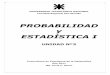 PROBABILIDAD y ESTADÍSTICA I - cvrecursosdidacticos.com 3 - FINAL... · Probabilidad y Estadística I – Unidad Nº3 Mg. Lucía Sacco Página 3 1. Introducción En la Unidad Nº3