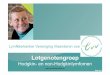 Lymfklierkanker Vereniging Vlaanderen vzw · 2019-10-28 · Besloten facebookgroep • Lymfklierkanker Vereniging Vlaanderen vzw • Enkel voor lymfeklierkankerpatiënten of hun partner