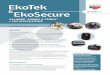 EkoTek EkoSecure...Ripetitori radio EkoTek: standard e con chiamata I ripetitori EkoTek formano automaticamente la rete radio a maglie per le comunicazioni tra i componenti del sistema