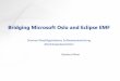 Bridging Microsoft Oslo and Eclipse EMF - uni-leipzig.debis.informatik.uni-leipzig.de/de/Lehre/0910/WS/LV/MDSD/... · 2010-01-29 · Microsoft Codename „Oslo“ Microsofts neuestes