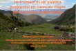 Instrumentos de política ambiental en cuencas: Pagos por ...elti.fesprojects.net/2014_Watershed_Conf_Panama/jorge_maldonado.pdf · económico a través de los cuales se espera incidir