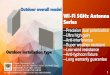 Outdoor overall model Wi-Fi 5GHz Antenna Series web ftp/Product Data Sheet...Development Roadmap 18-20dBi Dual-Polar Antenna For Outdoor distributed & One-piece SKUs Dual-Polar Wi-Fi