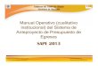 Manual SAPE 2013 - Secretaría de HaciendaSAPE 2013 Manual Operativo (cualitativo institucional) del Sistema de Anteproyecto de Presupuesto de Egresos Gobierno del Estado de Chiapas