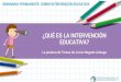 ¿QUÉ ES LA INTERVENCIÓN EDUCATIVA?profesoresuniversitarios.org.mx/que_es_intervencion... · 2019-12-29 · DOCENTE TAMBIÉN TIENE QUE SALIR Y LOS CONTROLES ADMINISTRATIVOS DEBEN