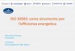 ISO 50001 come strumento per - Federazione Italiana per l ... · ISO 50002 (audit energetici), ISO 50006 (baseline e IPE) e ISO 50015 (guida e principi di M&V-Measurement and Verification)