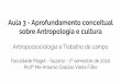Aula 3 - Aprofundamento conceitual sobre Antropologia e cultura · 2020-03-27 · antropologia. Tal abordagem obteve grande destaque entre os anos 1950-1960. Lévi-Strauss percebeu