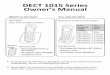 DECT 1015 Series Owner’s Manual - UnidenIf any items are missing or damaged, contact your place of purchase immediately. Never use damaged products! Need Help? Get answers at our