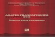 AGAPES FRANCOPHONES AGAPES FRANCOPHONES 20 201 · 2019-12-11 · 1 C’est le chronotope synthèse dans une oeuvre qui détaille : le chronotope culturel du récit et le chronotope