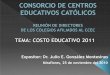 Expositor: Dr. Julio E. González Montesinos · 2010-11-30 · presente año, con motivo de la promulgación y publicación de la LEY DE PROTECCIÓN Y DEFENSA DEL CONSUMIDOR Nº 29571,