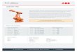 ABB IRB 4400 Datasheet - RobotWorx...ABB IRB 4400 ˚ ˛ 370 W. Fairground St. Marion, OH 43302 ˝ 1-740-383-8383 Rapid maneuverability makes the IRB 4400 perfectly matched for applications