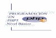 PROGRAMACIÓN EN LENGUAJE PHP5. NIVEL BÁSICO€¦ · PROGRAMACIÓN EN LENGUAJE PHP5. NIVEL BÁSICO 10 máquina del cliente, con las consiguientes desventajas de acceso a recursos