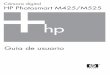 Cámara digital HP Photosmart M425/M525h10032. · primera vez (consulte Carga de las pilas en la página 7). Carga de las pilas Puede cargar las pilas de la cámara con un adaptador