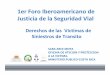 1er Foro Iberoamericano de Justicia de la Seguridad Vial...Reglas de Brasilia sobre acceso a la justicia de las personas en condición de vulnerabilidad, aprobadas en la XIV Cumbre