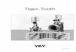 Tiger-Tooth - KITZ5 GS 21F3A4 Tiger-Tooth Tiger-Tooth トリムはディスクの表裏に同心円 上に加工された溝(Tooth)により問題を解決し ます。 流体は急激に膨張・収縮された溝を波のように