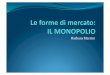 Macroarea di Scienze M.F.N. - Barbara Martini · 2010-11-15 · obiettivi il significato di monopolio, in cui un singolo monopolista È l’unico produttore di un bene come un monopolista