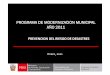 PROGRAMA DE MODERNIZACION MUNICIPAL AÑO 2011 · Formatos Identificación de peligros y vulnerabilidades e identificación de sectores críticos - AnexoIV: Mapa de identificación