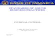 STANDARDS OF SOUND BUSINESS PRACTICES - Bank of  آ  override the internal control system