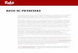 ubirubi.mx/docs/privacidad.pdf · ubi AVISO DE PRIVACIDAD Con fundamento en los artículos 15 quince, 16 dieciséis y 17 diecisiete de la Ley Federal de Protección de Datos Personales