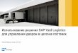 Использование решения SAP Yard Logistics для ... · 2018-06-29 · Supply Chain Execution Platform SAP Extended Warehouse Management SAP Transportation Management