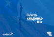 Presentación de PowerPoint€¦ · Comida chilena Folklore chileno Música chilena Selección chilena Historia de Chile en general 2015 2017. ENCUESTA CHILENIDAD ¿Qué tan cercano