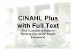 CINAHL Plus with Full Text - Gazi Üniversitesiwebftp.gazi.edu.tr/lib/veritabani/CINAHL.pdf · 2012-06-29 · GAZİÜNİVERSİTESİMERKEZ KÜTÜPHANESİ 2 CINAHL Plus with Full Text