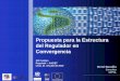 Propuesta para la Estructura del Regulador en Convergencia · 2010-07-15 · convergencia y armonización regulatoria condujo a evaluar la estructura organizativa de los reguladores