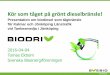 Presentation om biodiesel som tågbränsle för … 2016-04-04 Tomas Ekbom Svenska Bioenergiföreningen Kör som tåget på grönt dieselbränsle! Presentation om biodiesel som tågbränsle