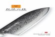 DAMASCUS KNIVES · DAMASCUS KNIVES 伝統の技 1012・7T ... keep their sharp edge much longer than other type of steel. Damascus multi-layered steel was made by cladding a core