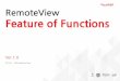 RemoteView Feature of Functions€¦ · 원격진단및프로세스제어 원격지pc의시스템정보확인및 프로세스정보를확인–중지/종료 허용ip/mac 설정 원격제어사용통계