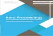 Koru Proceedings · KORU PROCEEDINGS Nisan, Ağustos ve Aralık aylarında olmak üzere dört ayda bir yayımlanan hakemli bir dergi olup, orijinal makale, literatür gözden geçirmeleri,