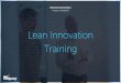 Lean Innovation Training - Me & Company · Agile Transformation bei SchachtOne. Konzept und Implementation von Open Spaces zur Einbindung aller Mitarbeiter der Haniel Digital-Unit