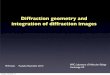 Diffraction geometry and integration of diffraction images · phenomena, all scattering from crystal and its environment. In practice, defects in the crystals (or detectors) make
