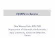 OHDSI in Korea€¦ · CDM Conversion Status Conversion completed: 4 institutions Ajou University Hospital: 2.3M, 23 years EHR Gachun Gil University Hospital: 2M, 10 years EHR Kangwon