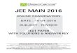 JEE MAIN 2016 - Resonance...2016/04/10  · JEE MAIN 2016 ONLINE EXAMINATION DATE : 10-04-2016 SUBJECT : PHYSICS TEST PAPER WITH SOLUTIONS & ANSWER KEY RESONANCE EDUVENTURES LTD. CORPORATE