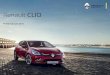 Prijslijst Renault CLio (Estate) januari 2018 · Specifiek Clio Estate • Dakrails in lengterichting geplaatst in aluminiumkleur indien gekozen voor een Design Pack Specifiek TCe