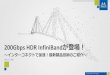 200Gbps HDR InfiniBandが登場！業界最先端のMellanox HDR InfiniBand 1.7X Better 2.8X Better 4.6X Better 80-Ports Top of Rack Switch 3200 ノードが2Tierのネットワークで実現