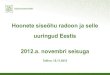 Hoonete siseõhu radoon ja selle uuringud Eestis 2012.a ... › sites › default › files › radooniseminar_5_polt.pdfOlukord Eestis • Tervise Arengu Instituudi andmetel registreeritakse