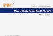 User's Guide to the PM-102A/ VFL - Precision Rated Opticsprecisionratedoptics.com/wp-content/uploads/PM-102A-VFL.pdf · 2017-12-21 · User's Guide to the PM-102A/ VFL Power meter