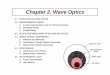 Chapter 2. Wave Opticsoptics.hanyang.ac.kr/~shsong/P2-Wave optics.pdf · 2016-08-31 · Helmholtz, Hermann von (1821-1894) Helmholtz sought to synthesize Maxwell's electromagnetic