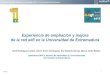 Experiencia de ampliación y mejora de la red wifi en …...IV Foro de Movilidad: Experiencia de despliegue WiFien la Universidad de Extremadura 30/11/17 1 Experiencia de ampliación