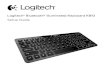 Logitech® Bluetooth® Illuminated Keyboard K810 Setup Guide · Logitech Bluetooth Illuminated Keyboard K810 4 English Set up your product Pair your first device 1. Turn on the Bluetooth