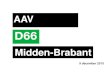 Midden-Brabant€¦ · –Doel: D66 sterk maken in onze omgeving. –Consolideren D66 Midden-Brabant • Brabantse steden en regio –Samen sterk in D66, samen sterk in Brabant –Contact