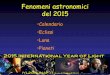 Fenomeni astronomici del 2015 - stelle.bo.astro.itstelle.bo.astro.it/conferenze/ppt/Diluca/2014.12.04-Fenomeni... · Le date importanti del nostro calendario Ottobre 1582 – calendario