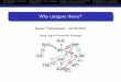 Why category theory? - dtubbenhauer.com · Why category theory? Daniel Tubbenhauer - 02.04.2012 Georg-August-Universit at G ottingen "" " % "" "" "" & ' ( The beginning of topology