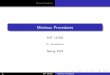 Mathematical Statistics, Lecture 12 Minimax Procedures · Spring 2016. í. MIT 18.655 Minimax Procedures. Minimax Procedures Decision-Theoretic Framework Game Theory Minimax Theorems