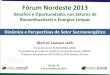 Fórum Nordeste 2013 - .: Sindicato da Indústria do ... · Dinâmica e Perspectivas do Setor Sucroenergético Fórum Nordeste 2013 Desafios e Oportunidades nos Setores de Biocombustíveis