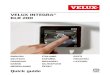 VELUX INTEGRA KLR 200€¦ · VELUX INTEGRA ® KLR 200 ENGLISH ... Operation of windows: 1 Close 2 Stop 3 Open 4 Open ventilation flap only. The window is still closed. 5 Drag the